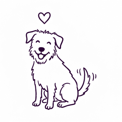 Helps a rescue dog